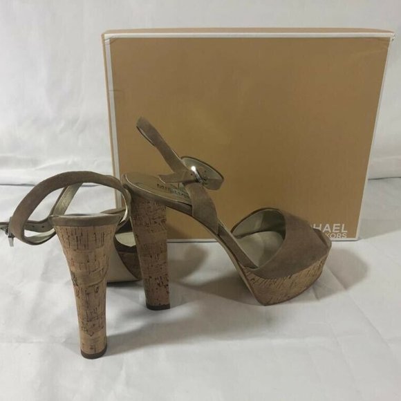 Michael Kors Women’s Shoes Sandals Suede Heels 9 - Picture 8 of 12